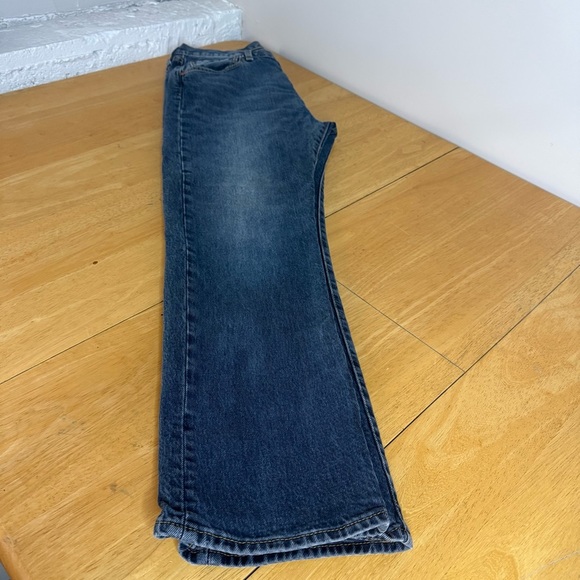 Levis 501 Straight Leg Button Denim Jeans Men's Size 33Wx30L  Blue - Picture 7 of 9